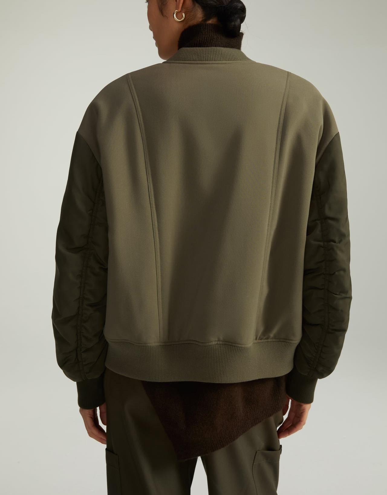 Kids Boys Casual Zipper Spliced Bomber Jacket