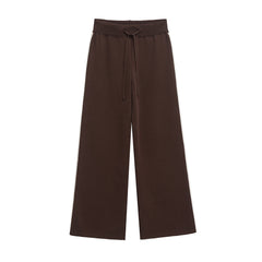 Women Casual Striped Knitted Pants Set