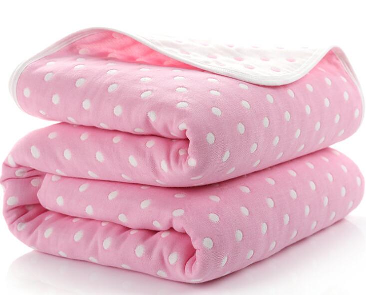 Newborn Muslin Cotton 6 Layers Thick Swaddle Receiving Blankets