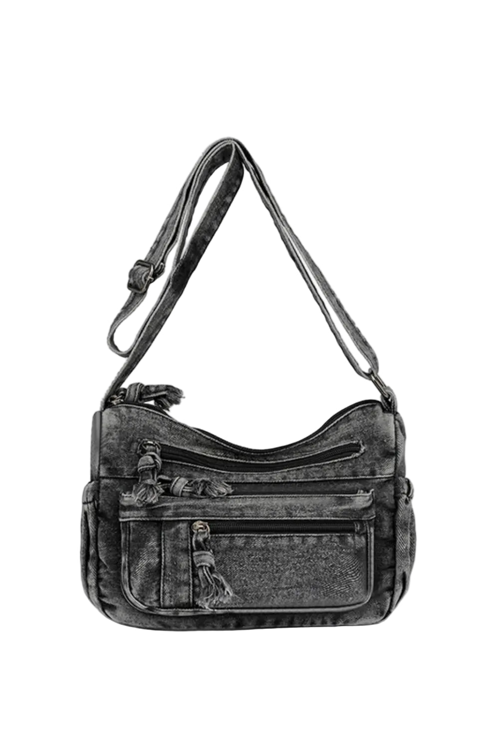 Accessories Women Adjustable Strap Denim Crossbody Bag