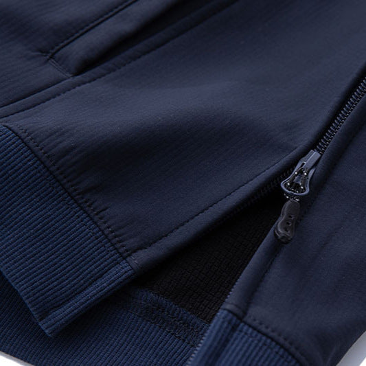 Men Sports Side Zip Retro Crew Neck Vest