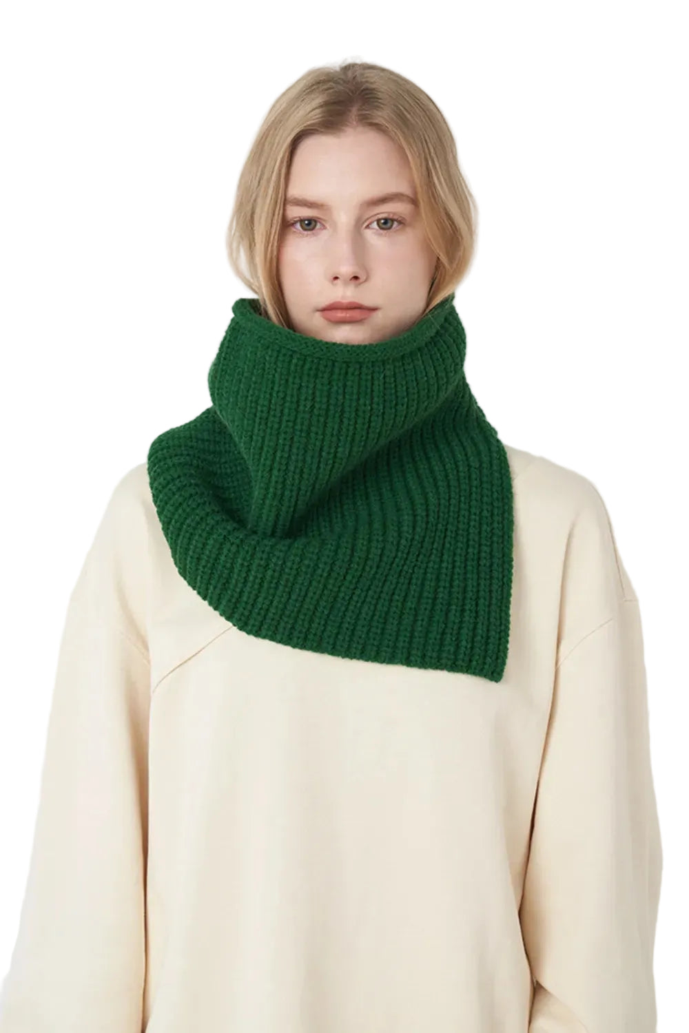 Accessories  Women Slit Pullover Knit Scarf