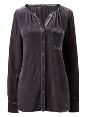 Women Button Down Long Sleeve Shirt