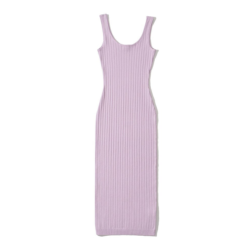 Women Summer Casual Bodycon Knitted Dress