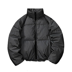 Unisex Stand up Collar Puffer Jacket