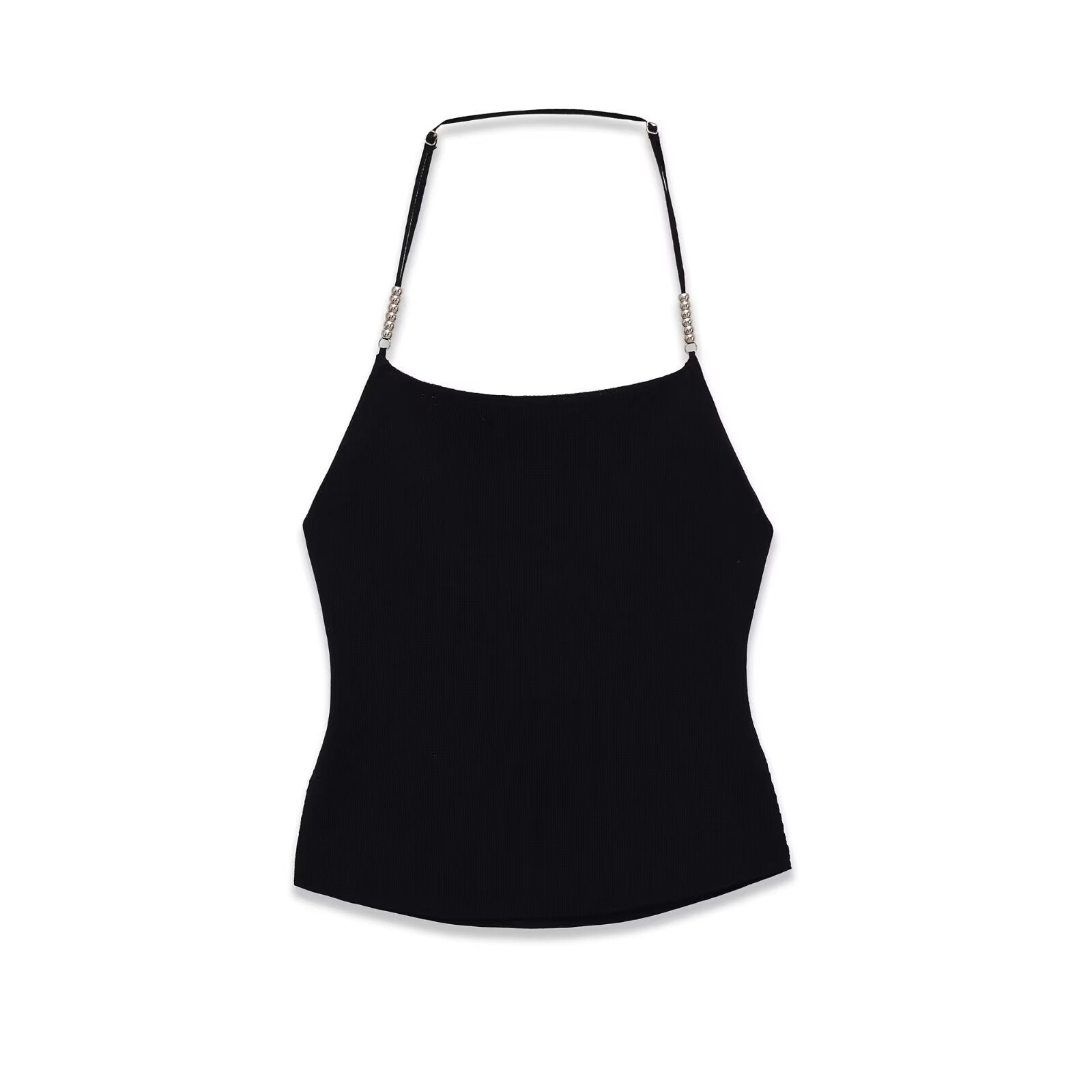 Women Casual Backless Metal Strap Tank Tops
