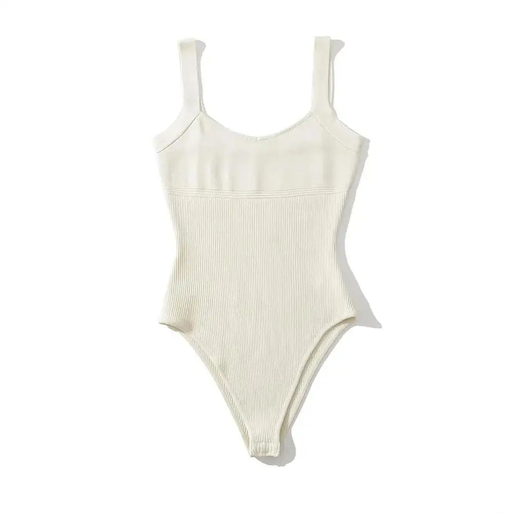 Women Summer Tank Sleeveless Knit Bodysuits