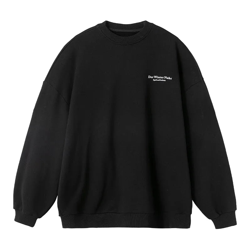 Unisex Cotton Printed Round Neck Sweater