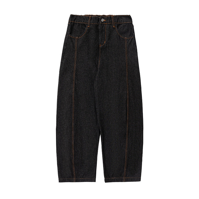 Mens Denim Loose Wide Leg Jeans