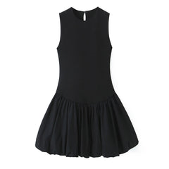 Women Casual A Line Frill Dress