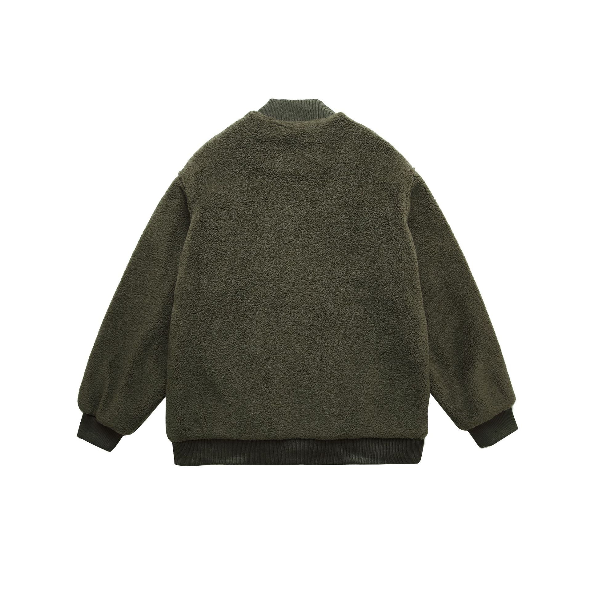 Men Fleece Multi Pocket Bomber Jacket