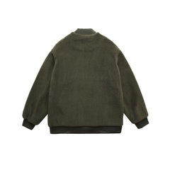 Men Fleece Multi Pocket Bomber Jacket