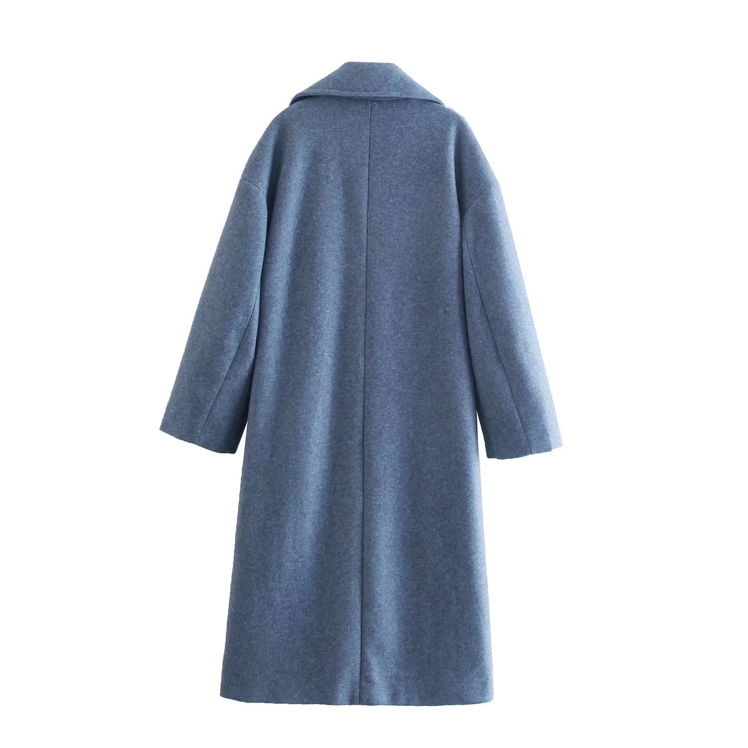 Women Casual Loose Long Woolen Coat