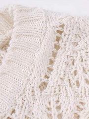 Women Sleeveless Knitted Slim Crochet Woven Dress