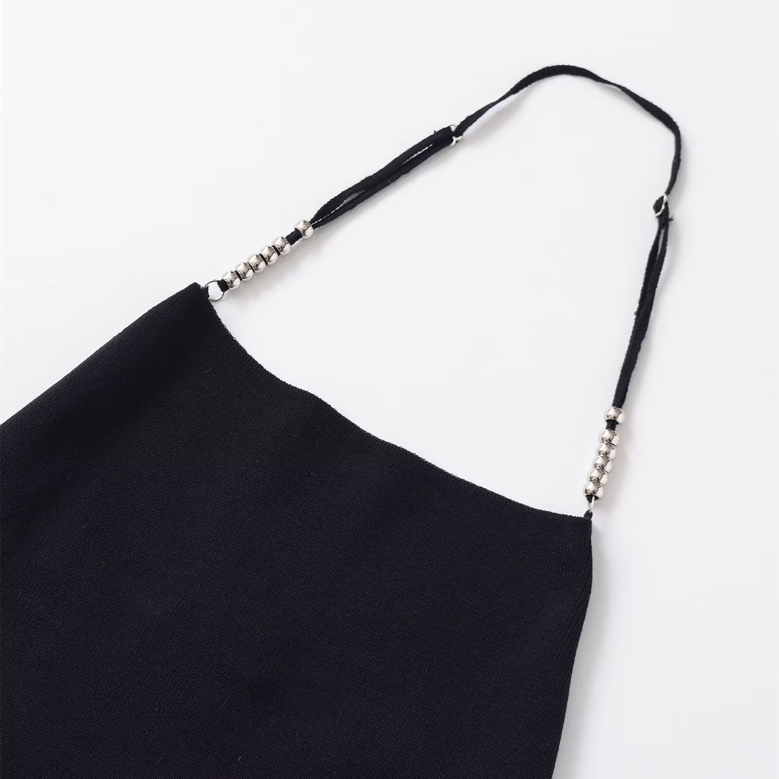 Women Casual Backless Metal Strap Tank Tops