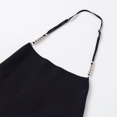 Women Casual Backless Metal Strap Tank Tops