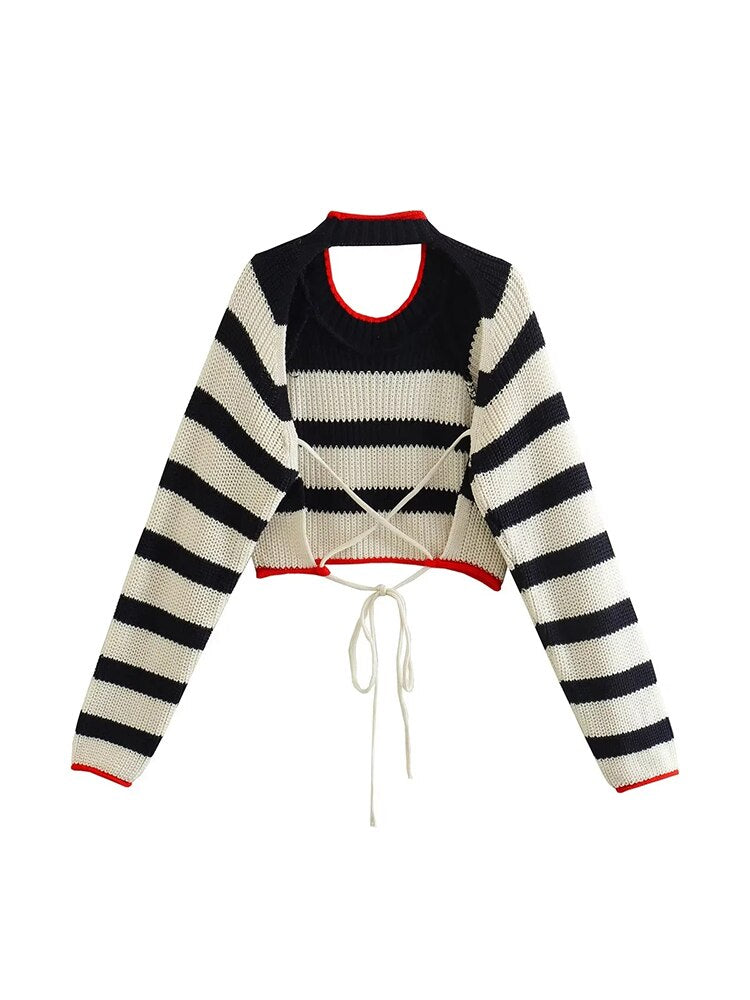 Woman Knitted Long Sleeve Pullover Sweaters