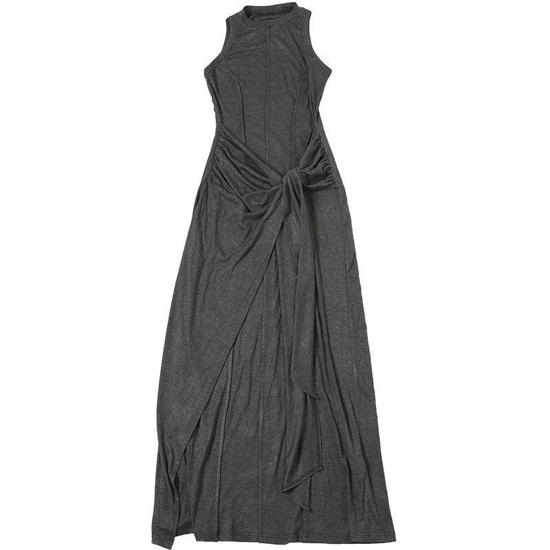 Women Casual Sleeveless Slim Long Dresses