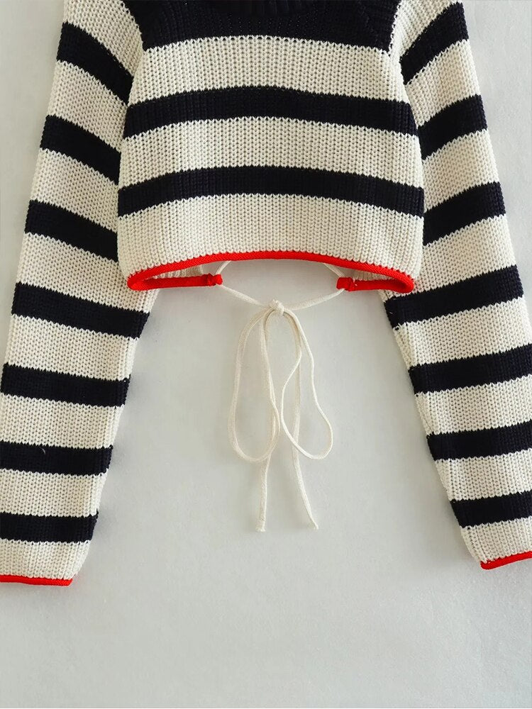 Woman Knitted Long Sleeve Pullover Sweaters
