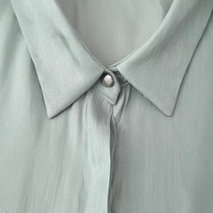 Women Casual Bow Lace up Shirt