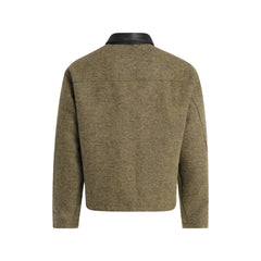 Men Casual Zip Collar Detail Jacket