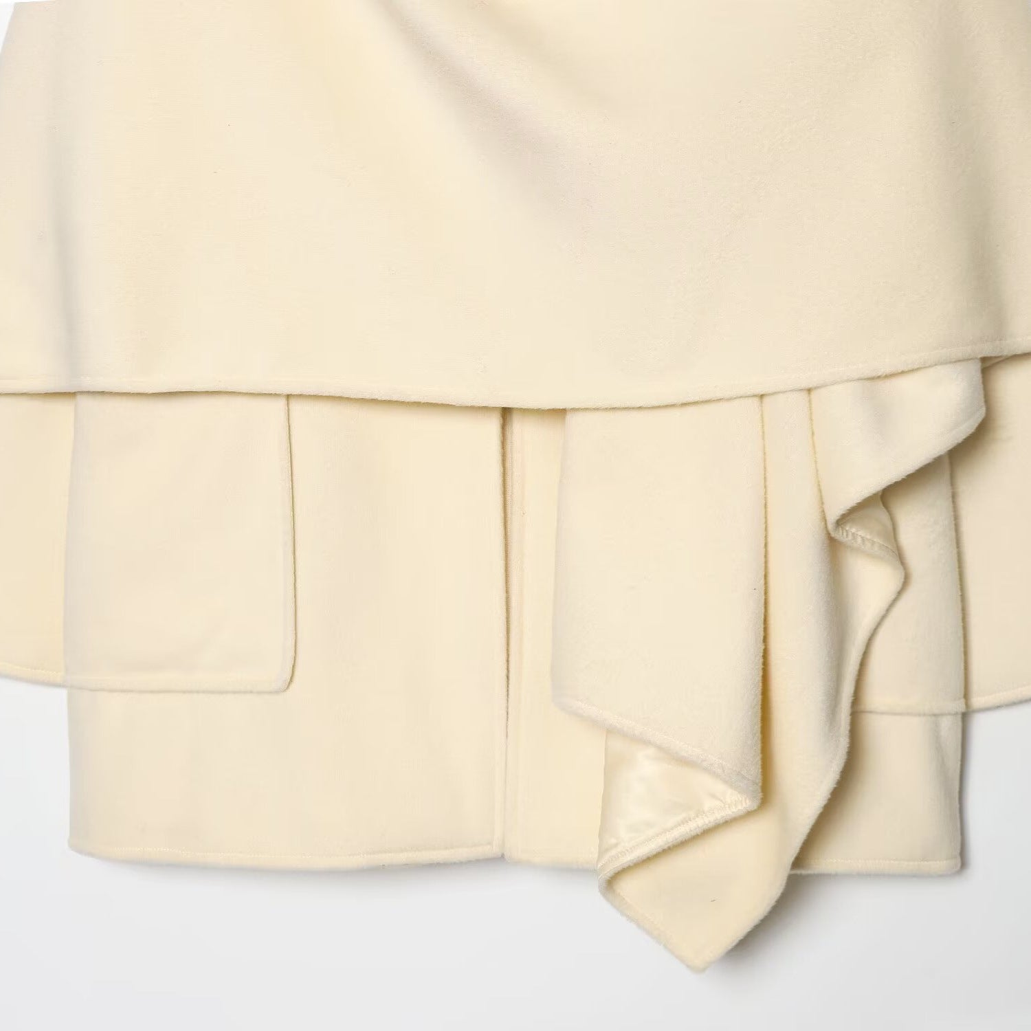 Women Blended Layered Coat Jacket