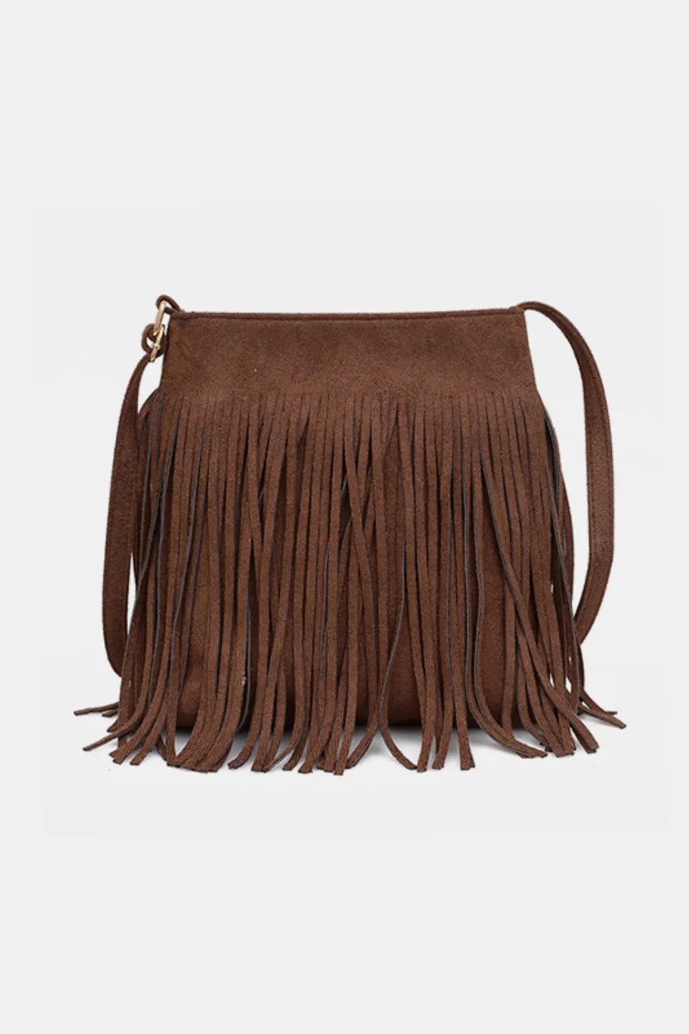 Accessories Women Suede Fringe Shoulder Bag