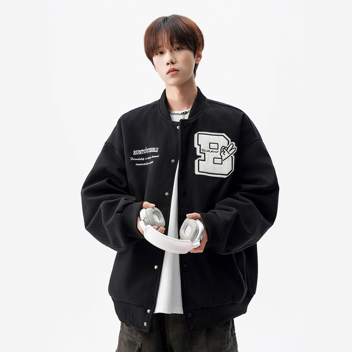 Unisex Embroidered Vintage Streetwear Style Jacket