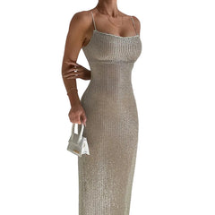 Women Sequined Elegant Long Dress