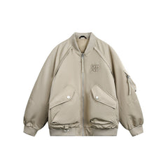 Men Utility Duck Down Puffer Collared Jacket