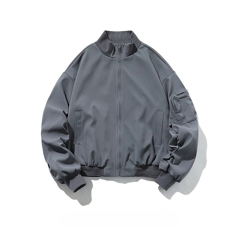 Men Casual Sleek Bomber Jacket