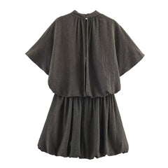 Women Casual Pullover Balloon Mini Dress