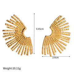 Accessories Women Elegant Half Sunflower Earrings