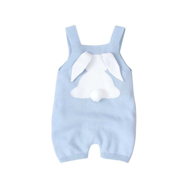 Baby Infant Bunny Rabbit Knitted Jumpsuits One Piece