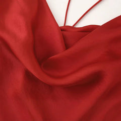 Women Elegant Silk Satin Camisole Dress