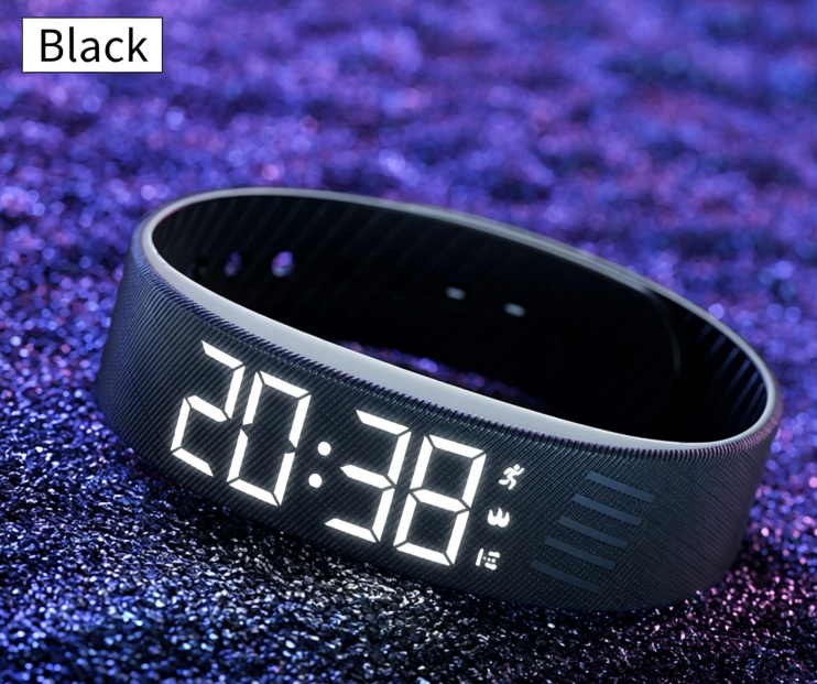 Student Smart Watch with Step Counter, Vibration Alarm, Multi-Function Digital Watch, Sports Bracelet, Life Waterproof, for Women