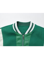 Women Oversize American Baggy Style Baseball Jacket