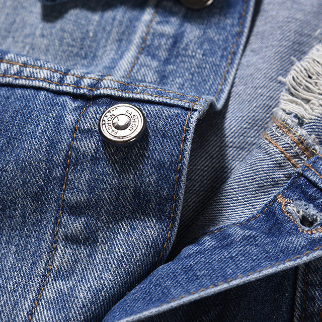 Men Casual Denim Trucker Jackets