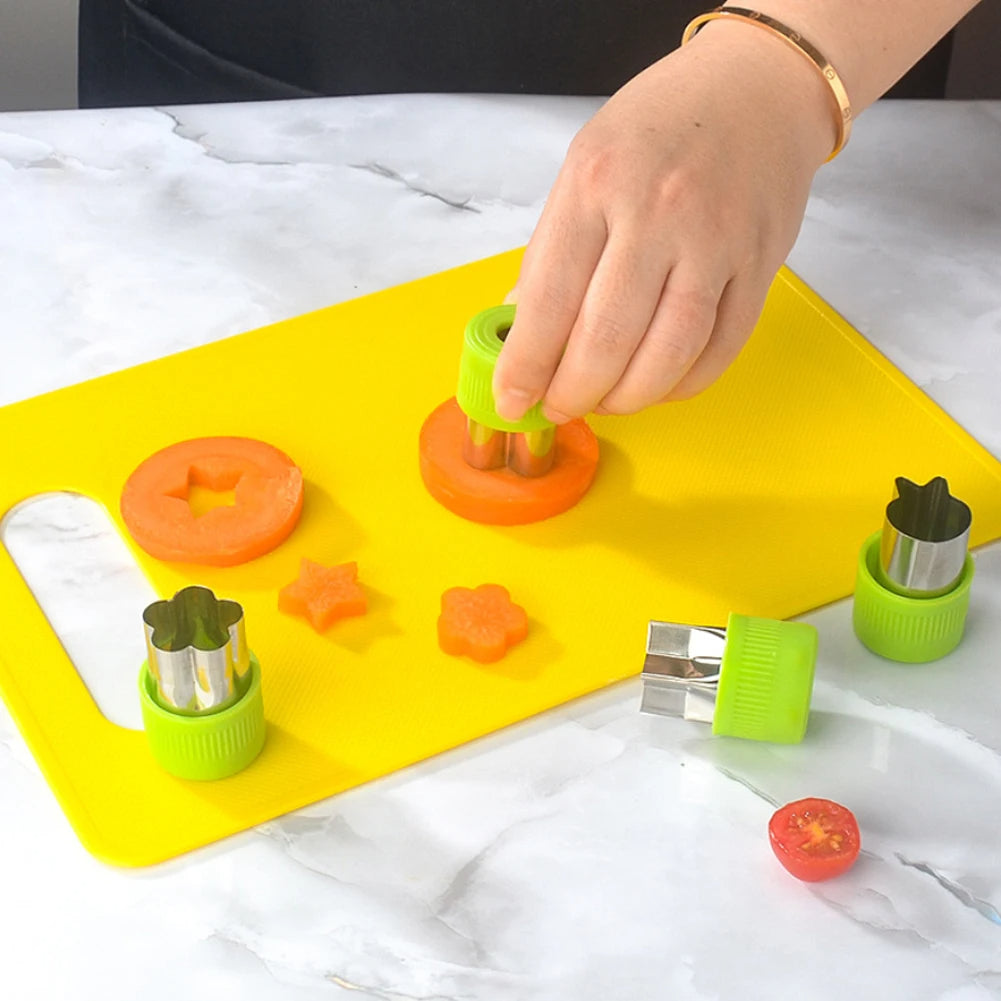 Kids Knives Fruit Vegetable Kitchen Tools Cutting + Board