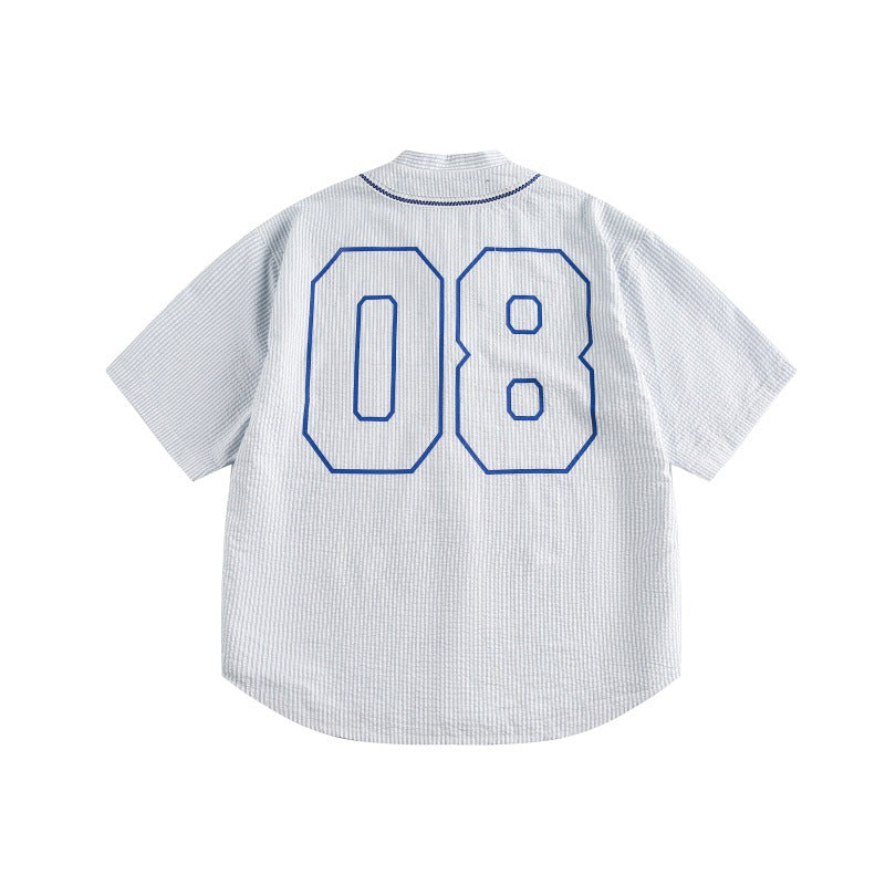 Kids Boys Printed Bubble Pattern Baseball Shirt