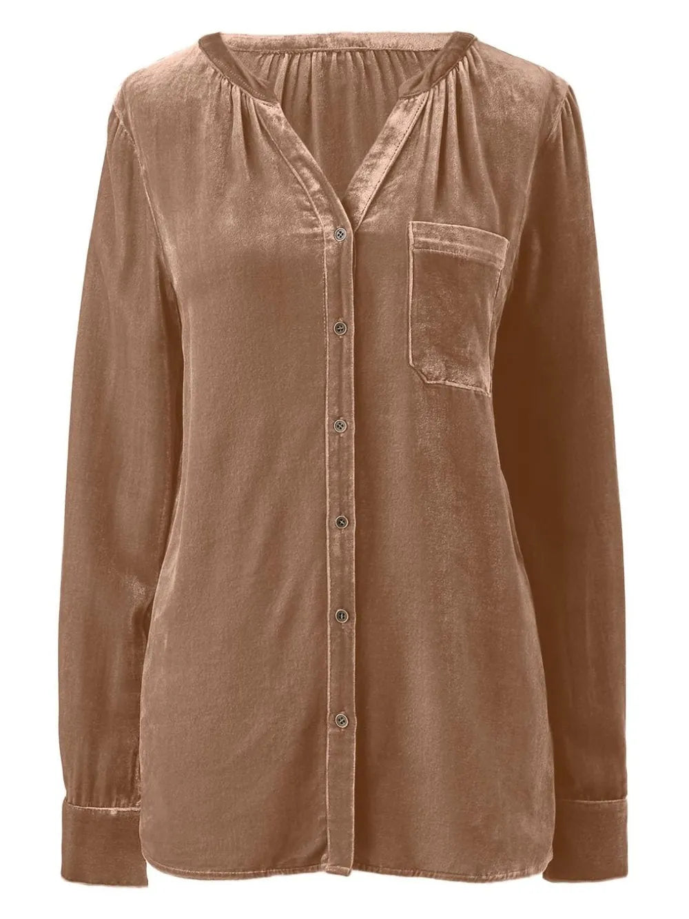Women Button Down Long Sleeve Shirt