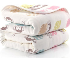 Newborn Muslin Cotton 6 Layers Thick Swaddle Receiving Blankets