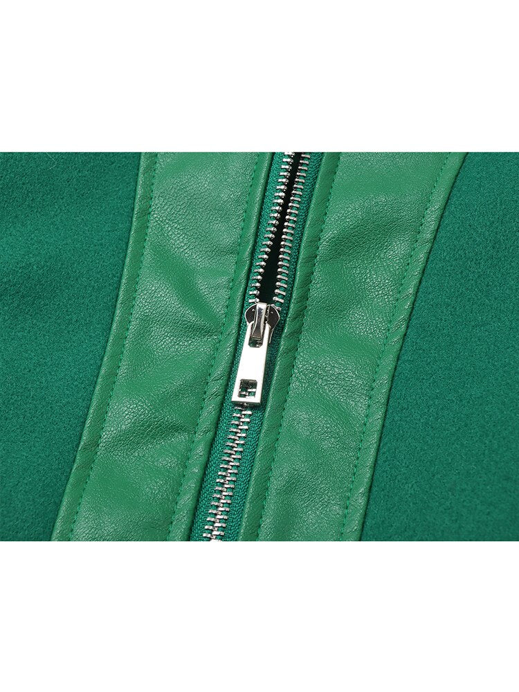 Women Oversize American Baggy Style Baseball Jacket