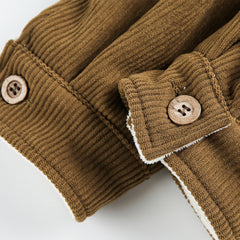 Men Corduroy Cotton Trucker Jacket