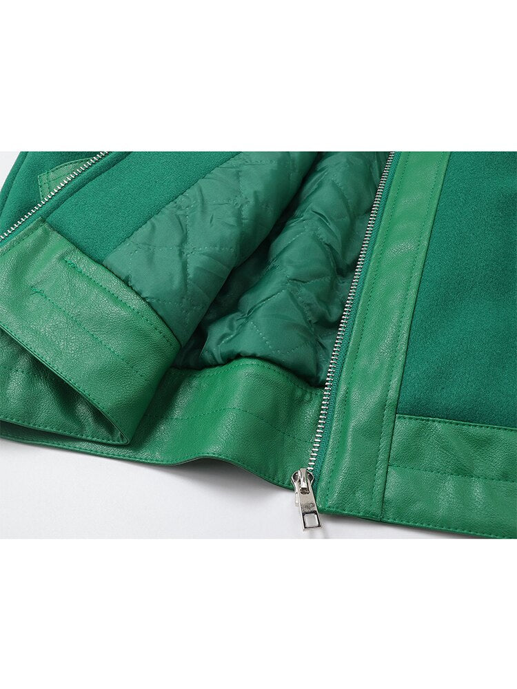 Women Oversize American Baggy Style Baseball Jacket