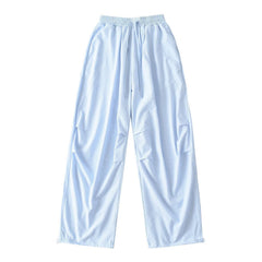 Womens Casual Wide Leg Cotton Pants