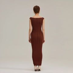 Women Summer Sleeveless Knitted Maxi Dress
