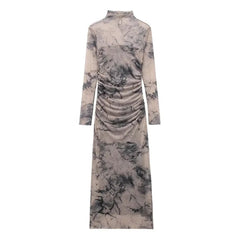 Women Elegant Long Sleeve Casual Dresses