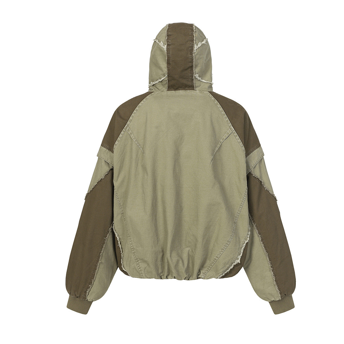 Unisex Cotton Patchwork Long Sleeve Jacket