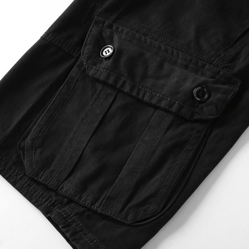 Mens Summer Casual Loose Cargo Capris Shorts